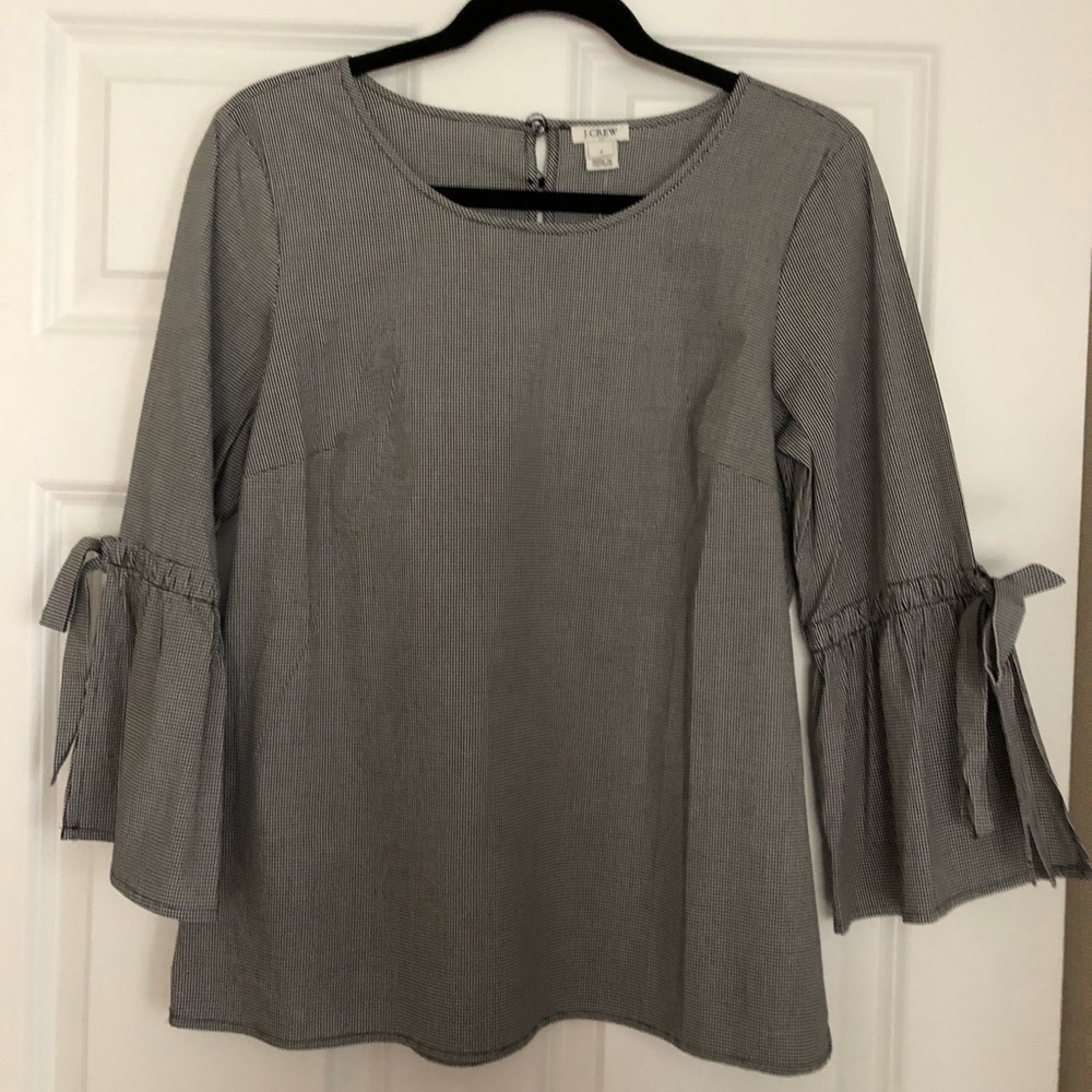 Jcrew factory blouse with bell sleeves. NWT